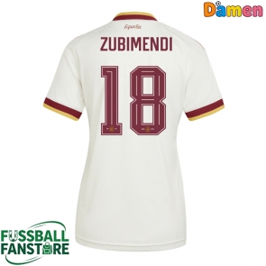 Spanien Martin Zubimendi #18 Replik Auswärtstrikot Damen WM 2026 Kurzarm